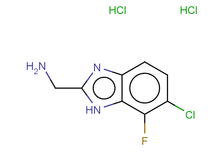 1-(6-chloro-7-fluoro-1H-1,3-benzodiazol-2-yl)methanamine dihydrochloride