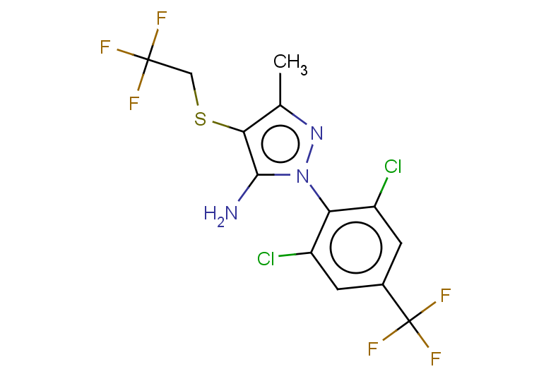 1-[2,6-dichloro-4-(trifluoromethyl)phenyl]-3-methyl-4-[(2,2,2-trifluoroethyl)sulfanyl]-1H-pyrazol-5-amine