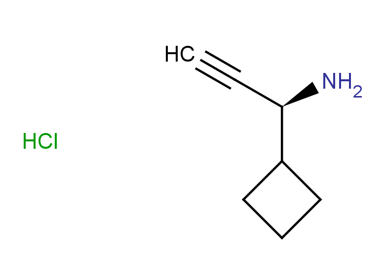 (1S)-1-cyclobutylprop-2-yn-1-amine hydrochloride