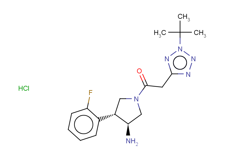 rac-1-[(3R,4S)-3-amino-4-(2-fluorophenyl)pyrrolidin-1-yl]-2-(2-tert-butyl-2H-1,2,3,4-tetrazol-5-yl)ethan-1-one hydrochloride, trans