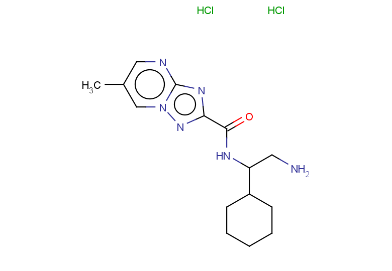 N-(2-amino-1-cyclohexylethyl)-6-methyl-[1,2,4]triazolo[1,5-a]pyrimidine-2-carboxamide dihydrochloride