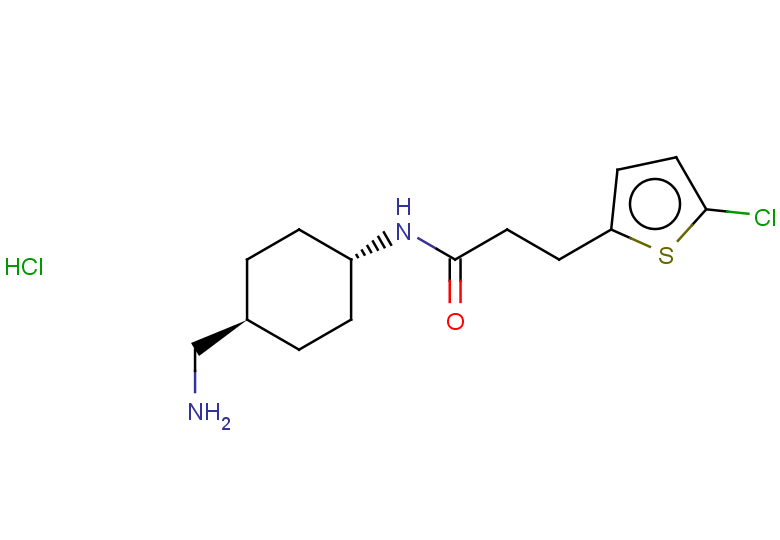 3-(5-chlorothiophen-2-yl)-N-[(1r,4r)-4-(aminomethyl)cyclohexyl]propanamide hydrochloride, trans
