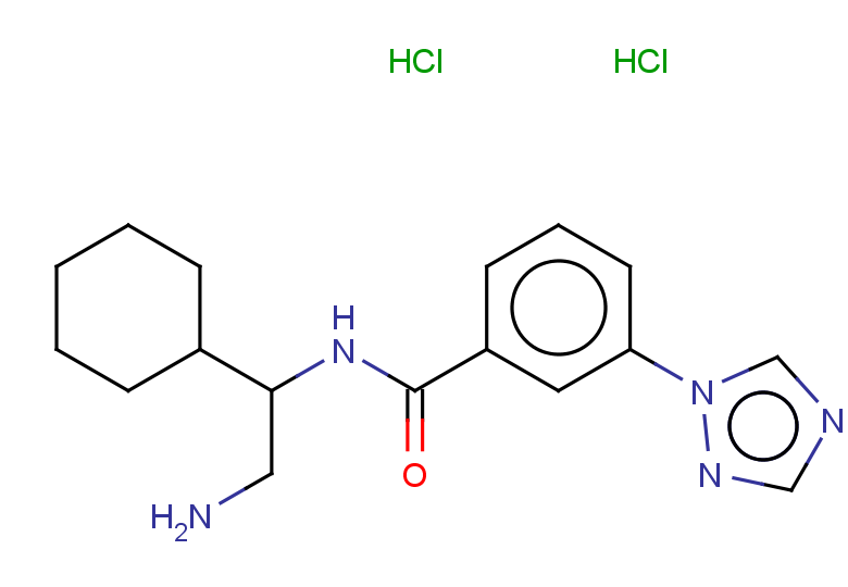 N-(2-amino-1-cyclohexylethyl)-3-(1H-1,2,4-triazol-1-yl)benzamide dihydrochloride