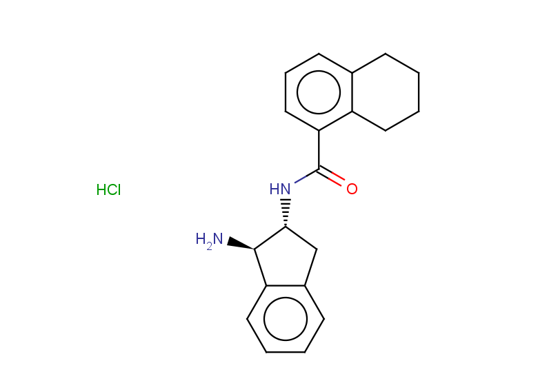 N-[(1R,2R)-1-amino-2,3-dihydro-1H-inden-2-yl]-5,6,7,8-tetrahydronaphthalene-1-carboxamide hydrochloride