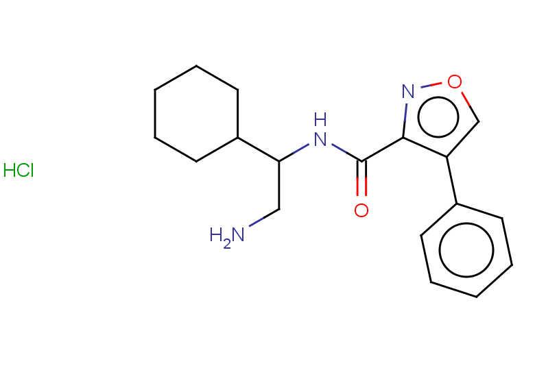 N-(2-amino-1-cyclohexylethyl)-4-phenyl-1,2-oxazole-3-carboxamide hydrochloride