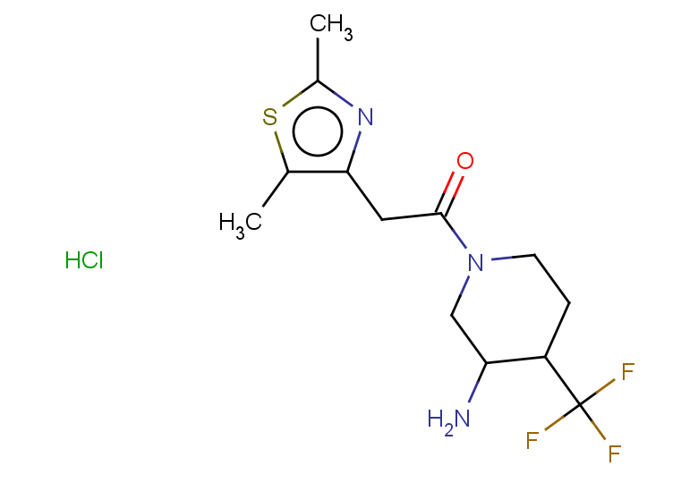 1-[3-amino-4-(trifluoromethyl)piperidin-1-yl]-2-(2,5-dimethyl-1,3-thiazol-4-yl)ethan-1-one hydrochloride