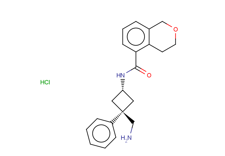 rac-N-[(1r,3r)-3-(aminomethyl)-3-phenylcyclobutyl]-3,4-dihydro-1H-2-benzopyran-5-carboxamide hydrochloride