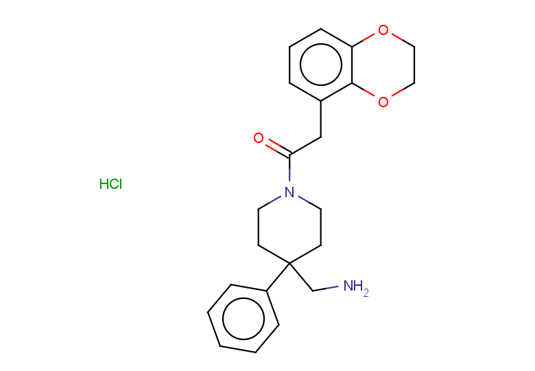 1-[4-(aminomethyl)-4-phenylpiperidin-1-yl]-2-(2,3-dihydro-1,4-benzodioxin-5-yl)ethan-1-one hydrochloride
