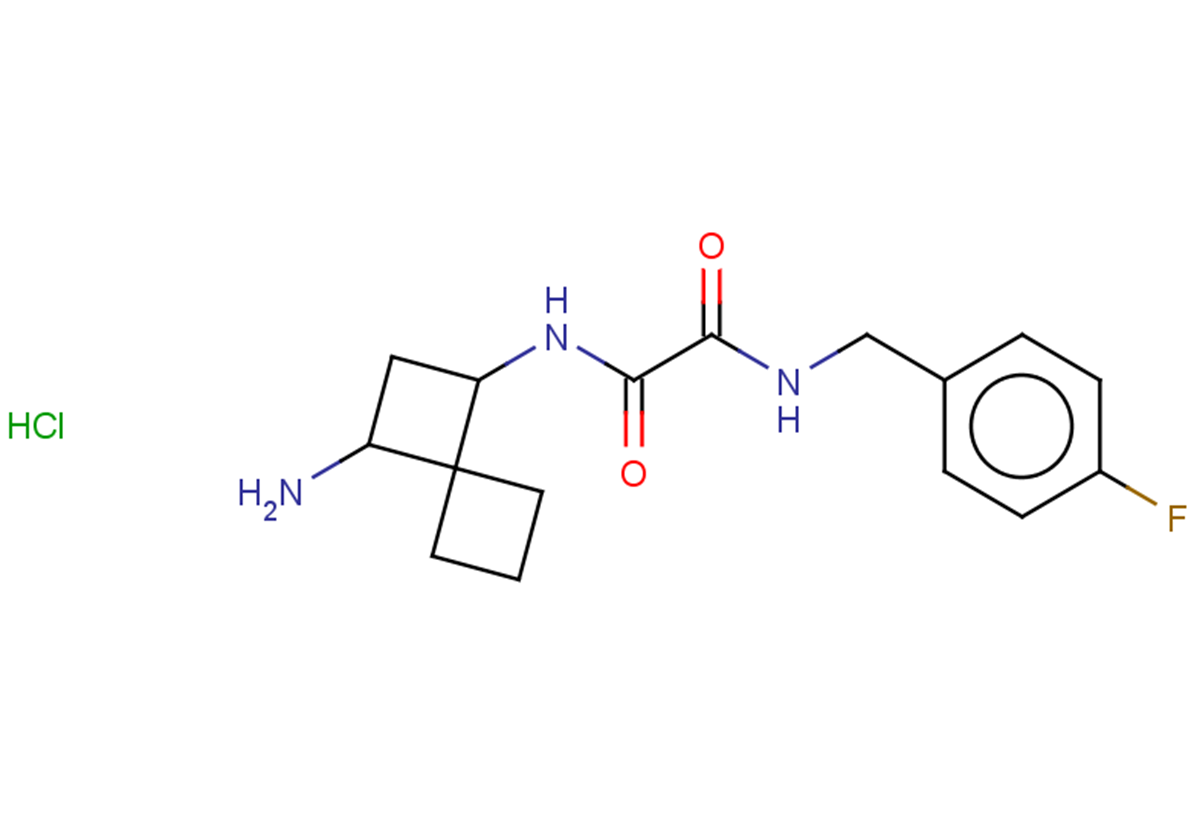 N-{3-aminospiro[3.3]heptan-1-yl}-N'-[(4-fluorophenyl)methyl]ethanediamide hydrochloride, Mixture of diastereomers