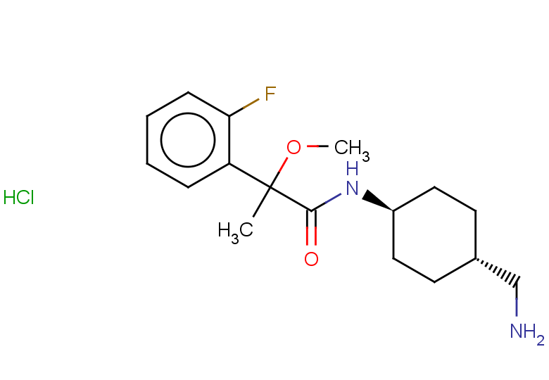 2-(2-fluorophenyl)-2-methoxy-N-[(1r,4r)-4-(aminomethyl)cyclohexyl]propanamide hydrochloride, trans