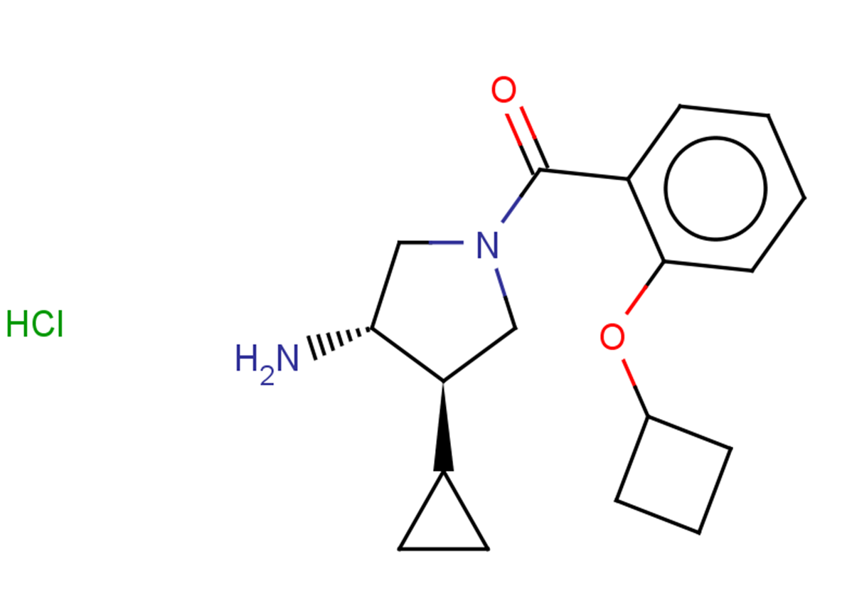 rac-(3R,4S)-1-(2-cyclobutoxybenzoyl)-4-cyclopropylpyrrolidin-3-amine hydrochloride