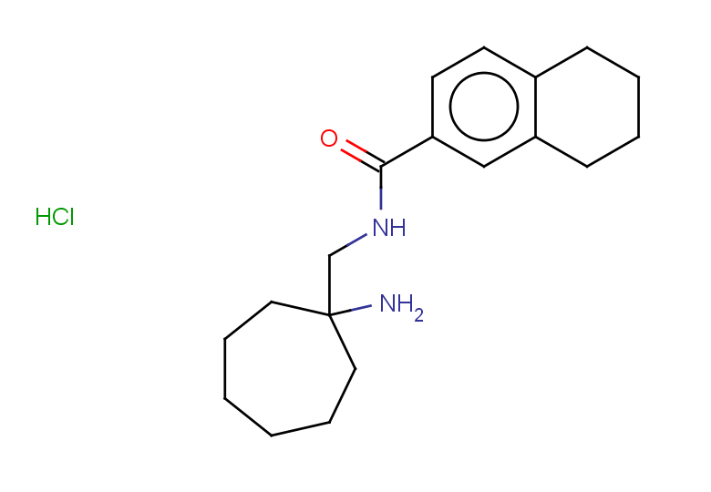 N-[(1-aminocycloheptyl)methyl]-5,6,7,8-tetrahydronaphthalene-2-carboxamide hydrochloride