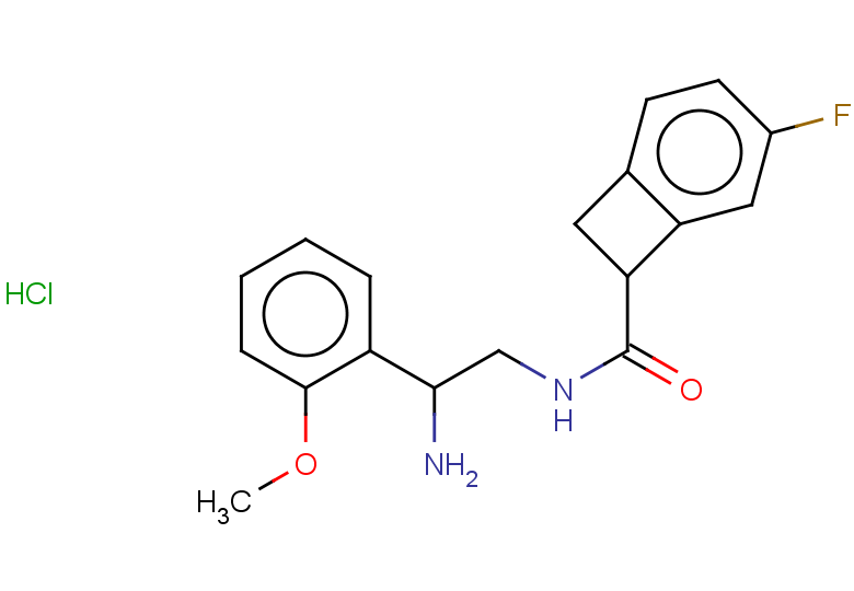 N-[2-amino-2-(2-methoxyphenyl)ethyl]-4-fluorobicyclo[4.2.0]octa-1,3,5-triene-7-carboxamide hydrochloride