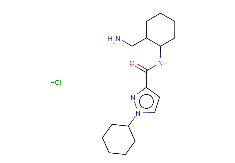 N-[2-(aminomethyl)cyclohexyl]-1-cyclohexyl-1H-pyrazole-3-carboxamide hydrochloride