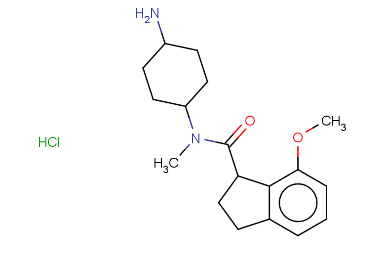 N-(4-aminocyclohexyl)-7-methoxy-N-methyl-2,3-dihydro-1H-indene-1-carboxamide hydrochloride, Mixture of diastereomers