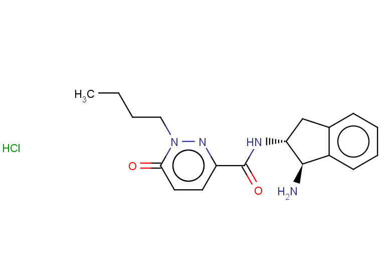 N-[(1R,2R)-1-amino-2,3-dihydro-1H-inden-2-yl]-1-butyl-6-oxo-1,6-dihydropyridazine-3-carboxamide hydrochloride