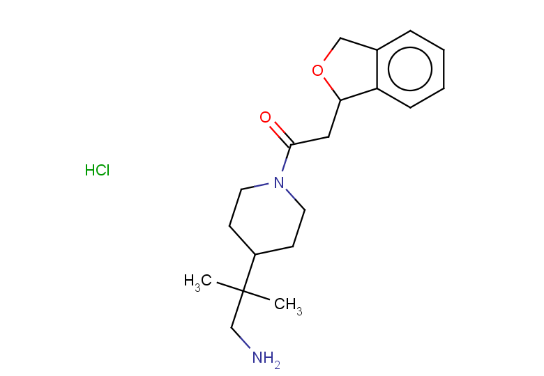 1-[4-(1-amino-2-methylpropan-2-yl)piperidin-1-yl]-2-(1,3-dihydro-2-benzofuran-1-yl)ethan-1-one hydrochloride