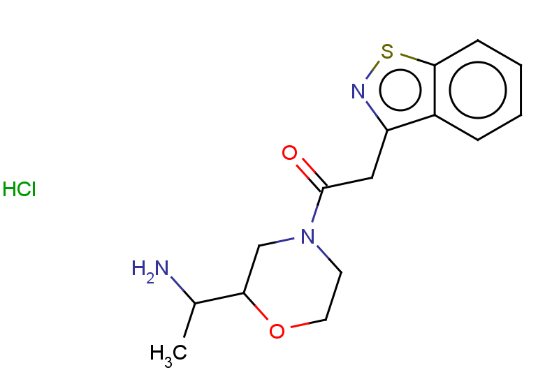 1-[2-(1-aminoethyl)morpholin-4-yl]-2-(1,2-benzothiazol-3-yl)ethan-1-one hydrochloride