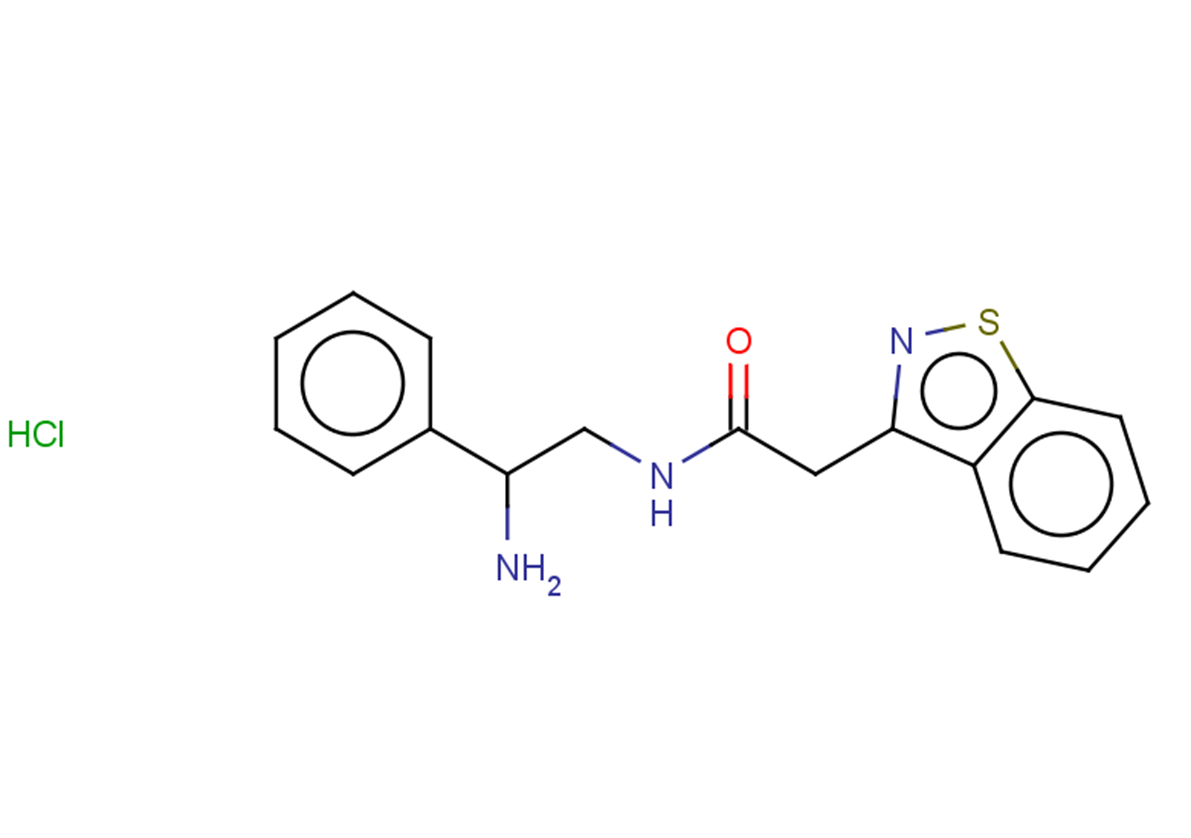 N-(2-amino-2-phenylethyl)-2-(1,2-benzothiazol-3-yl)acetamide hydrochloride