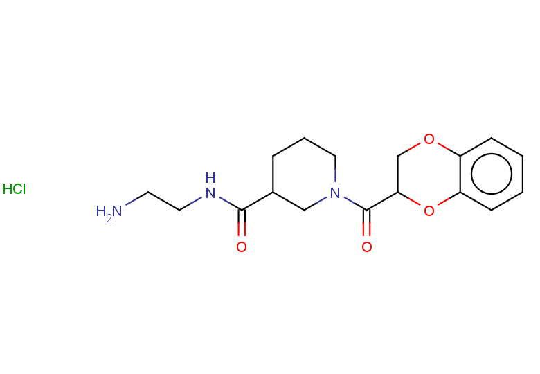 N-(2-aminoethyl)-1-(2,3-dihydro-1,4-benzodioxine-2-carbonyl)piperidine-3-carboxamide hydrochloride