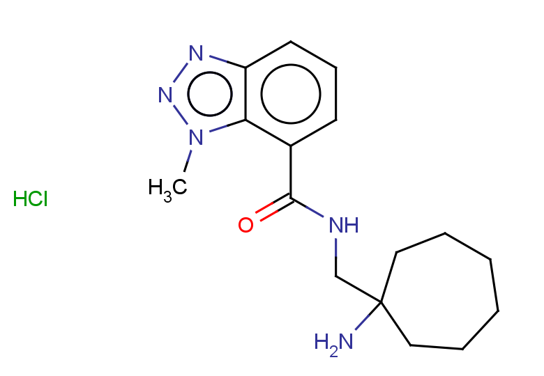 N-[(1-aminocycloheptyl)methyl]-1-methyl-1H-1,2,3-benzotriazole-7-carboxamide hydrochloride