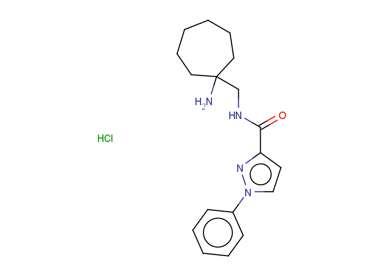 N-[(1-aminocycloheptyl)methyl]-1-phenyl-1H-pyrazole-3-carboxamide hydrochloride