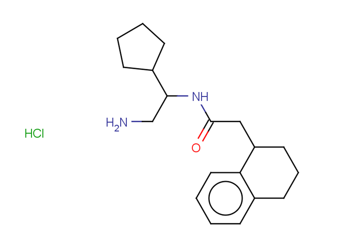 N-(2-amino-1-cyclopentylethyl)-2-(1,2,3,4-tetrahydronaphthalen-1-yl)acetamide hydrochloride