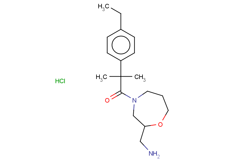 1-[2-(aminomethyl)-1,4-oxazepan-4-yl]-2-(4-ethylphenyl)-2-methylpropan-1-one hydrochloride