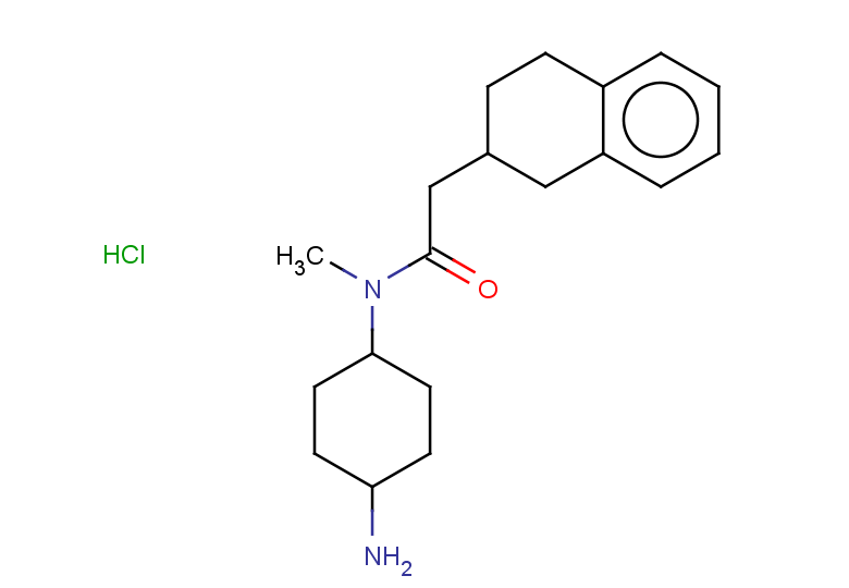 N-(4-aminocyclohexyl)-N-methyl-2-(1,2,3,4-tetrahydronaphthalen-2-yl)acetamide hydrochloride, Mixture of diastereomers