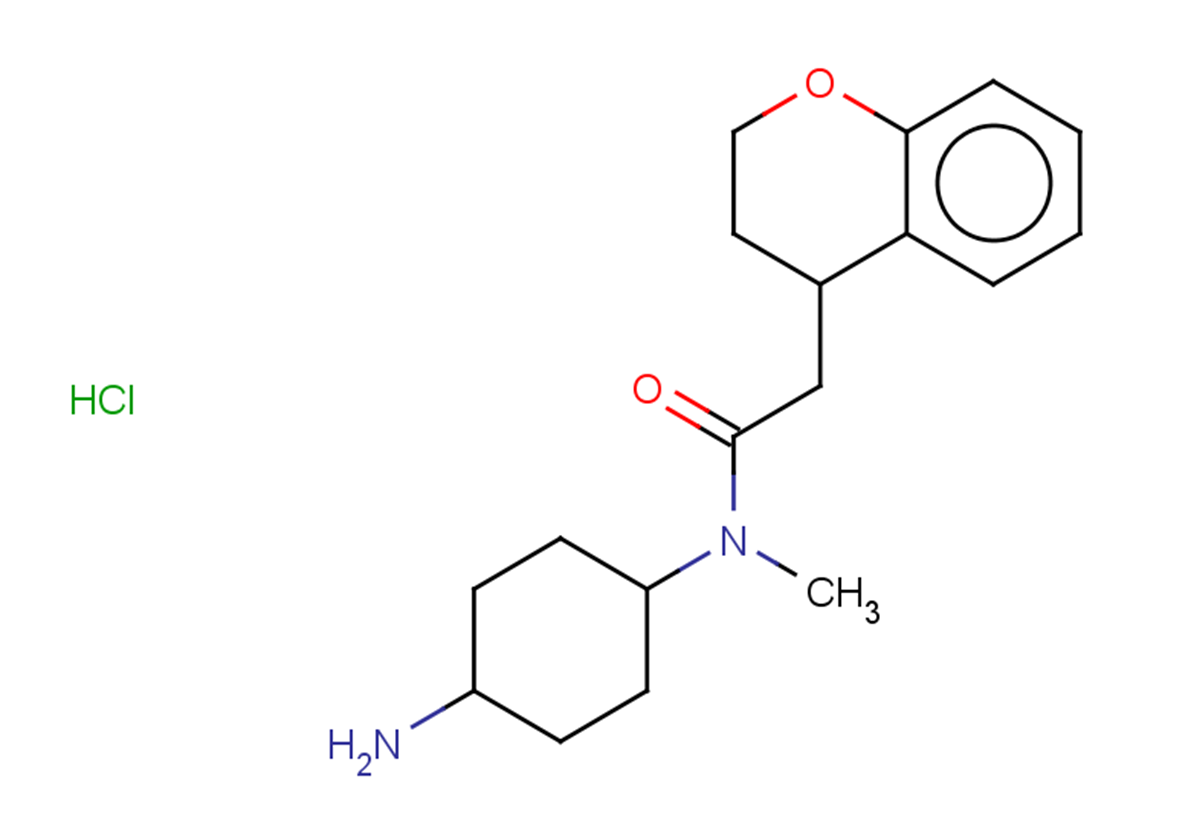 N-(4-aminocyclohexyl)-2-(3,4-dihydro-2H-1-benzopyran-4-yl)-N-methylacetamide hydrochloride, Mixture of diastereomers