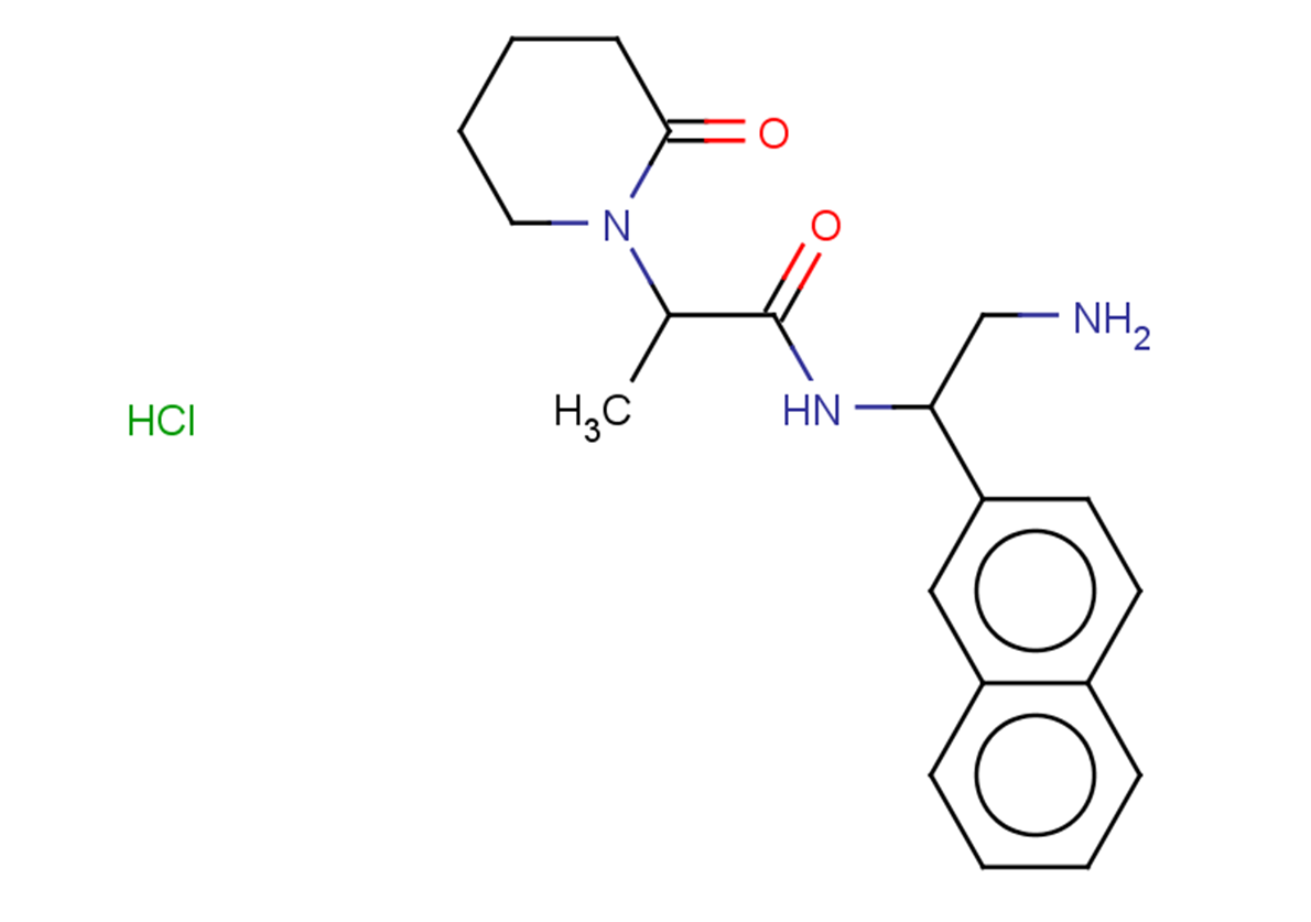 N-[2-amino-1-(naphthalen-2-yl)ethyl]-2-(2-oxopiperidin-1-yl)propanamide hydrochloride