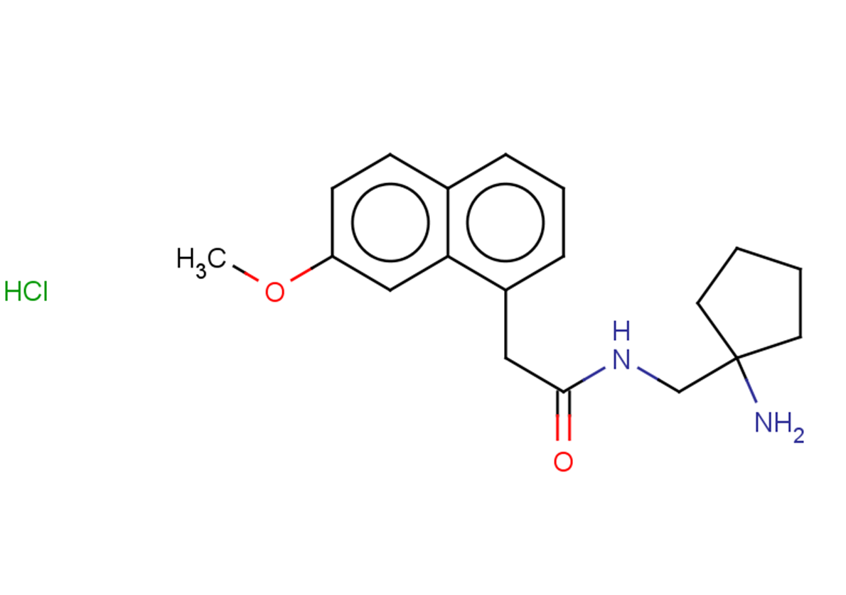 N-[(1-aminocyclopentyl)methyl]-2-(7-methoxynaphthalen-1-yl)acetamide hydrochloride