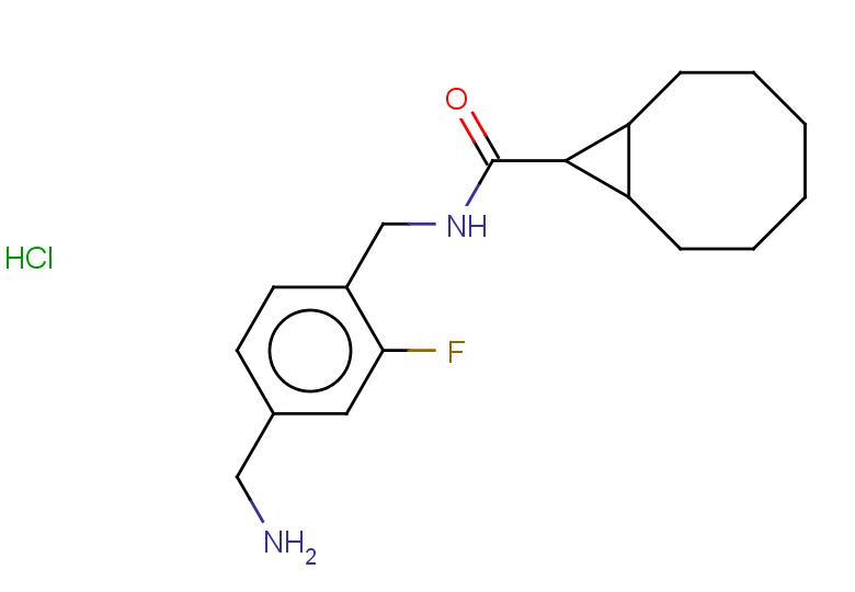N-{[4-(aminomethyl)-2-fluorophenyl]methyl}bicyclo[6.1.0]nonane-9-carboxamide hydrochloride