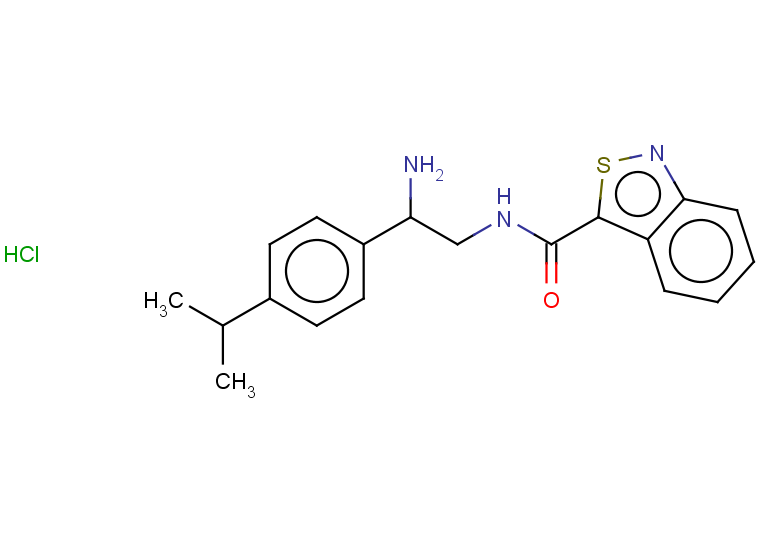 N-{2-amino-2-[4-(propan-2-yl)phenyl]ethyl}-2,1-benzothiazole-3-carboxamide hydrochloride