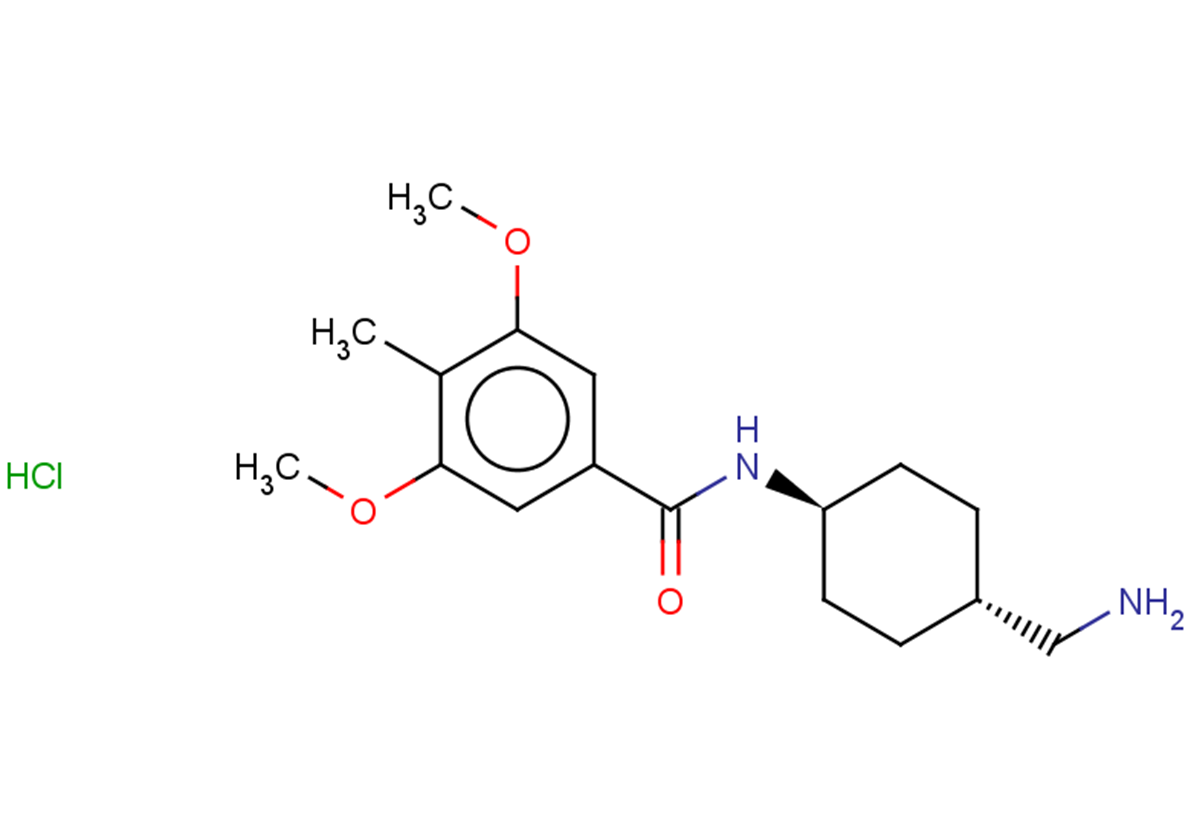 3,5-dimethoxy-4-methyl-N-[(1r,4r)-4-(aminomethyl)cyclohexyl]benzamide hydrochloride, trans