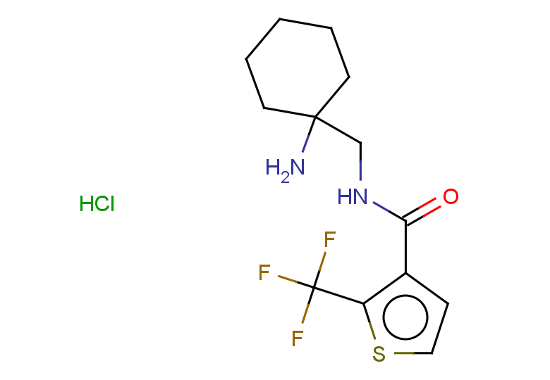 N-[(1-aminocyclohexyl)methyl]-2-(trifluoromethyl)thiophene-3-carboxamide hydrochloride