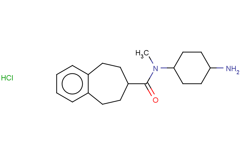 N-(4-aminocyclohexyl)-N-methyl-6,7,8,9-tetrahydro-5H-benzo[7]annulene-7-carboxamide hydrochloride, Mixture of diastereomers