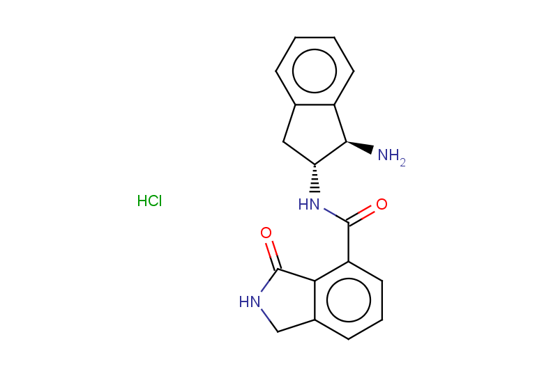 N-[(1R,2R)-1-amino-2,3-dihydro-1H-inden-2-yl]-3-oxo-2,3-dihydro-1H-isoindole-4-carboxamide hydrochloride