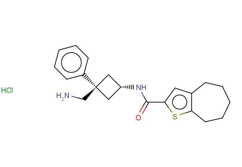 rac-N-[(1r,3r)-3-(aminomethyl)-3-phenylcyclobutyl]-4H,5H,6H,7H,8H-cyclohepta[b]thiophene-2-carboxamide hydrochloride