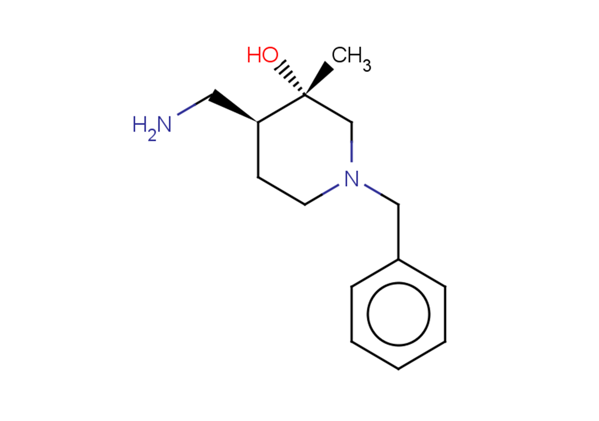 rac-(3R,4R)-4-(aminomethyl)-1-benzyl-3-methylpiperidin-3-ol, trans