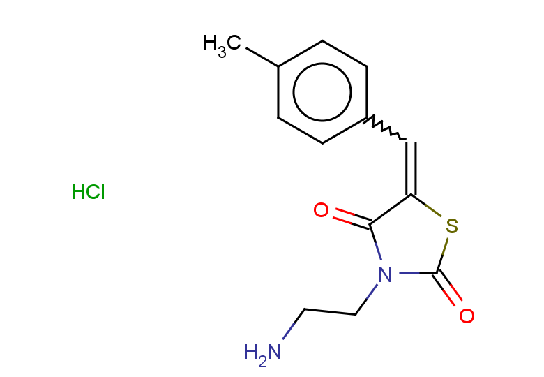 3-(2-aminoethyl)-5-[(4-methylphenyl)methylidene]-1,3-thiazolidine-2,4-dione hydrochloride