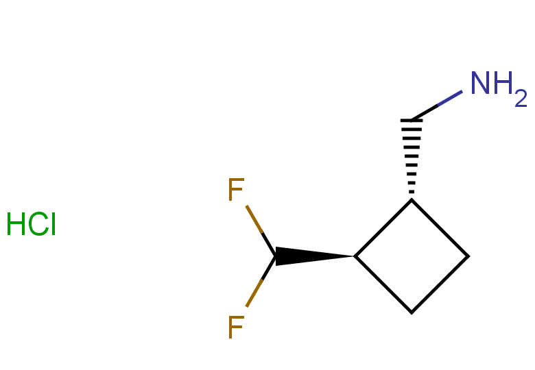 rac-1-[(1R,2R)-2-(difluoromethyl)cyclobutyl]methanamine hydrochloride, trans