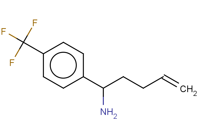 1-[4-(trifluoromethyl)phenyl]pent-4-en-1-amine
