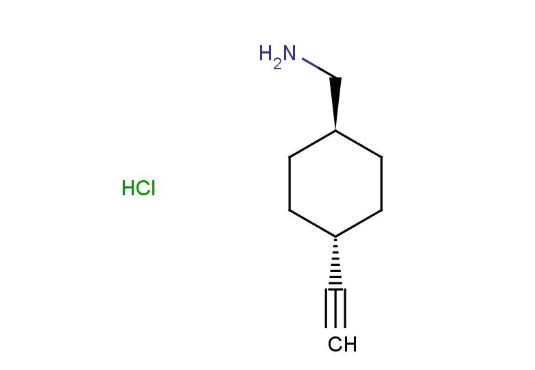 rac-1-[(1r,4r)-4-ethynylcyclohexyl]methanamine hydrochloride, trans