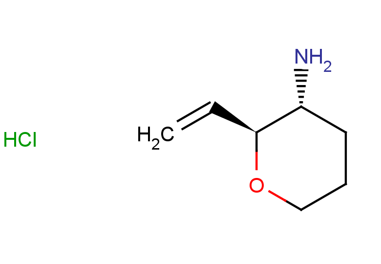 rac-(2R,3S)-2-ethenyloxan-3-amine hydrochloride, trans