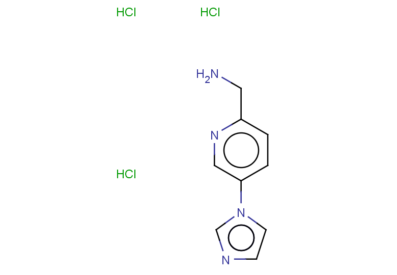 1-[5-(1H-imidazol-1-yl)pyridin-2-yl]methanamine trihydrochloride