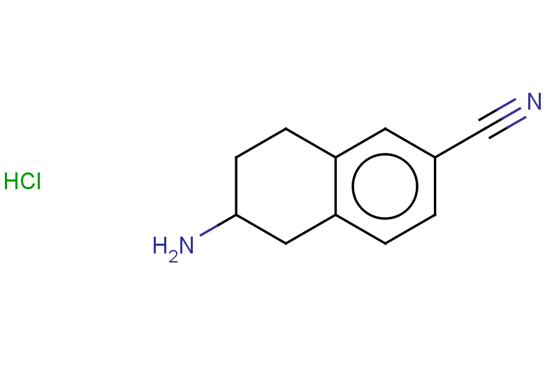 6-amino-5,6,7,8-tetrahydronaphthalene-2-carbonitrile hydrochloride