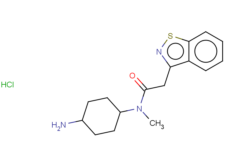N-(4-aminocyclohexyl)-2-(1,2-benzothiazol-3-yl)-N-methylacetamide hydrochloride