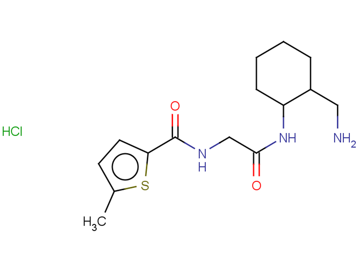 N-[2-(aminomethyl)cyclohexyl]-2-[(5-methylthiophen-2-yl)formamido]acetamide hydrochloride, Mixture of diastereomers