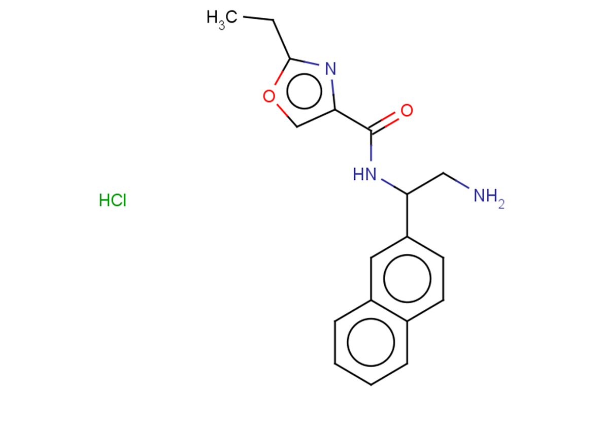 N-[2-amino-1-(naphthalen-2-yl)ethyl]-2-ethyl-1,3-oxazole-4-carboxamide hydrochloride